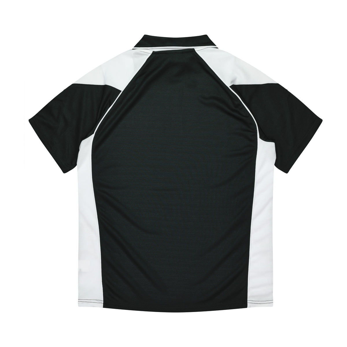 Aussie Pacific Premier Kids Polo 3301 in Black/White, back view