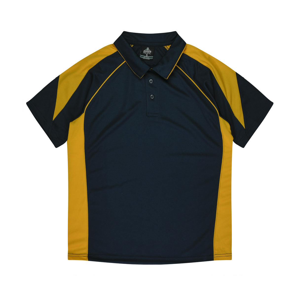 Aussie Pacific Premier Kids Polo 3301 in Navy/Gold