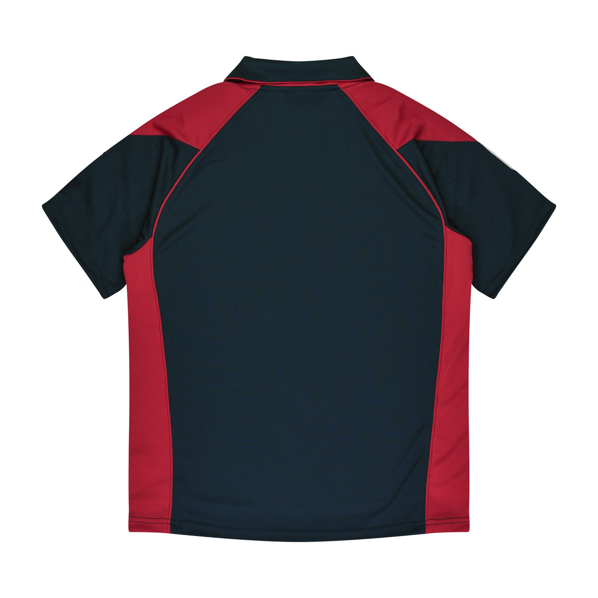 Aussie Pacific Premier Kids Polo 3301 in Navy/Red, back view