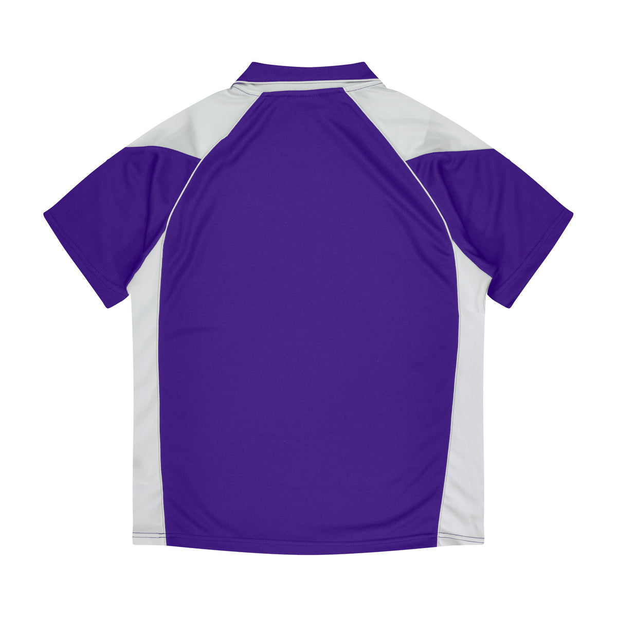 Aussie Pacific Premier Kids Polo 3301 in Purple/White, back view