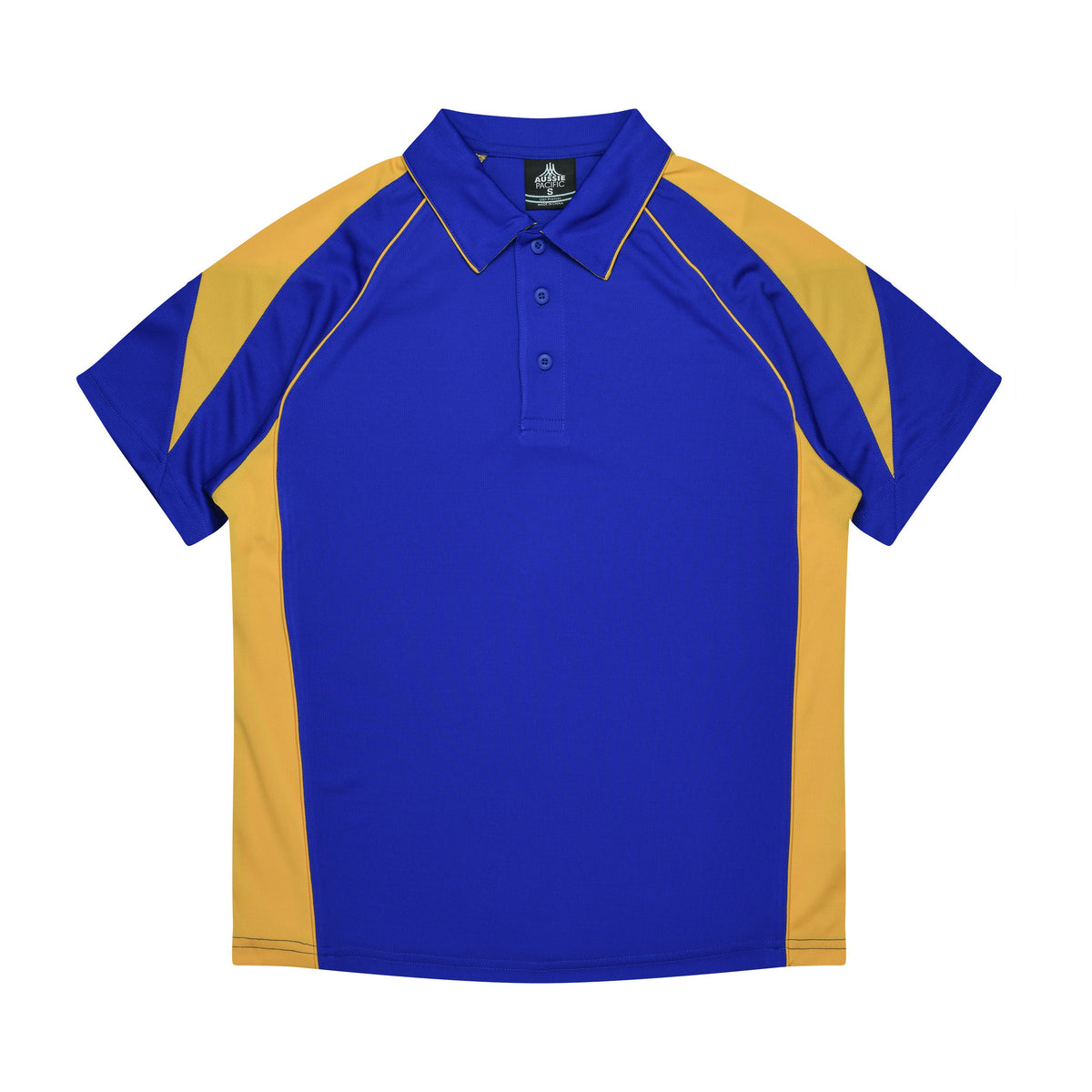 Aussie Pacific Premier Kids Polo 3301 in Royal/Gold