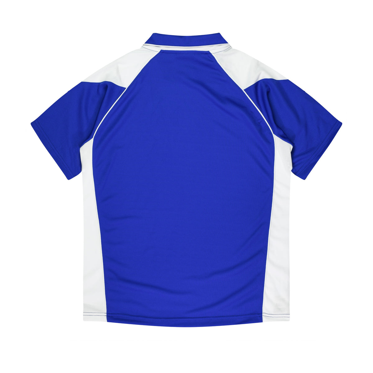 Aussie Pacific Premier Kids Polo 3301 in Royal/White, back view