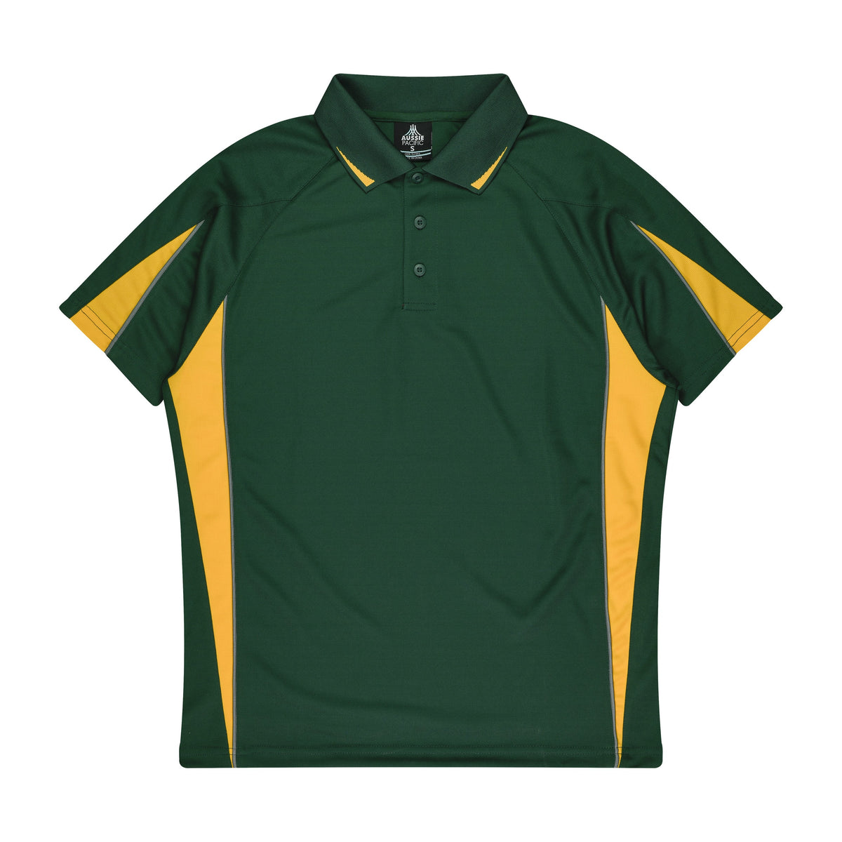 Aussie Pacific Eureka Kids Polo 3304 in Bottle/Gold