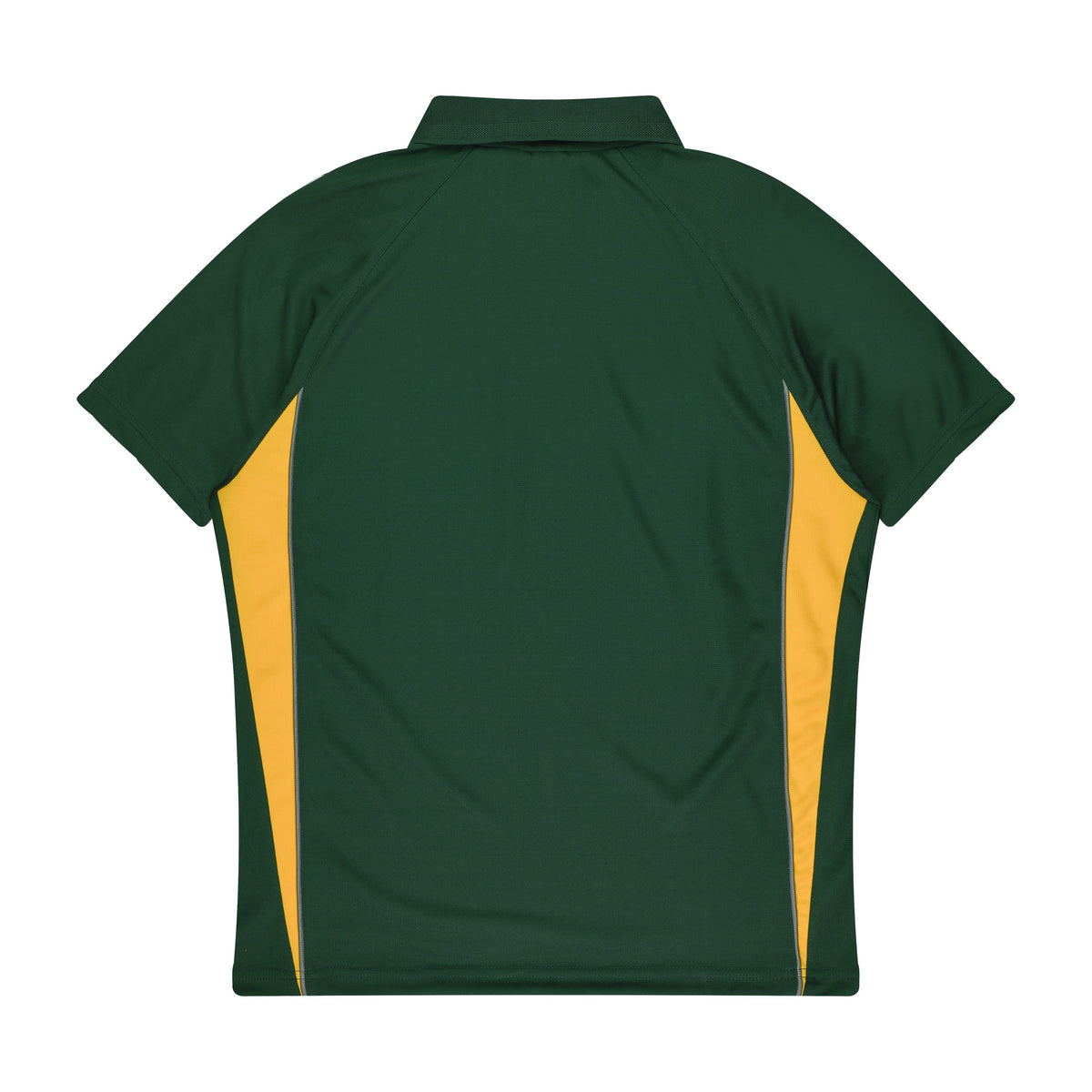 Aussie Pacific Eureka Kids Polo 3304 in Bottle/Gold, back view