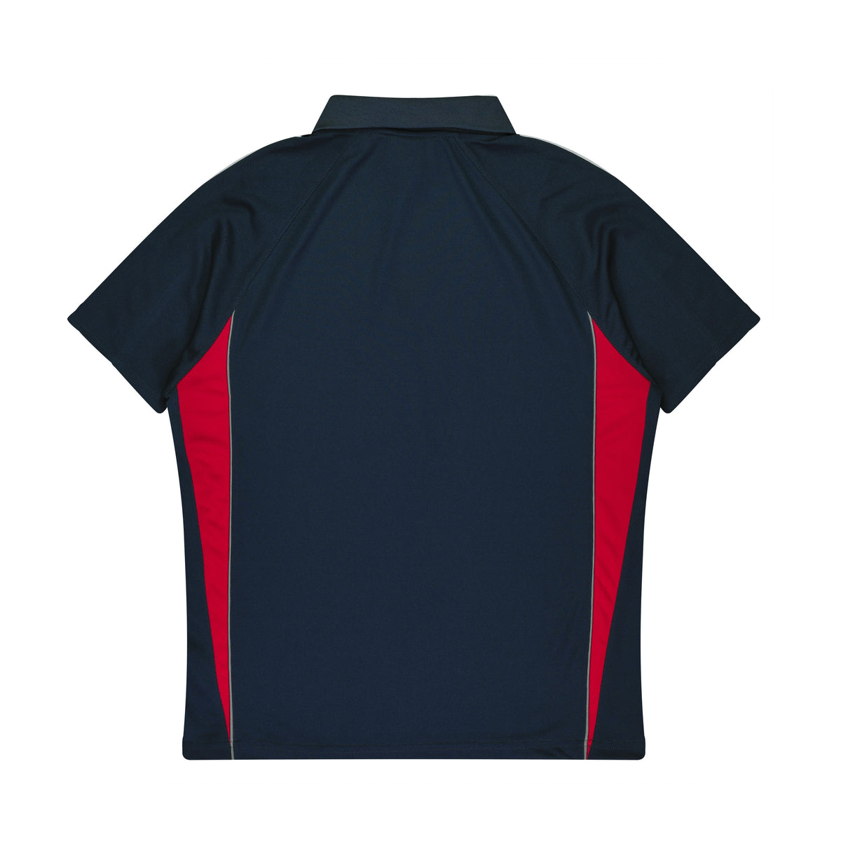 Aussie Pacific Eureka Kids Polo 3304 in Navy/Red, back view