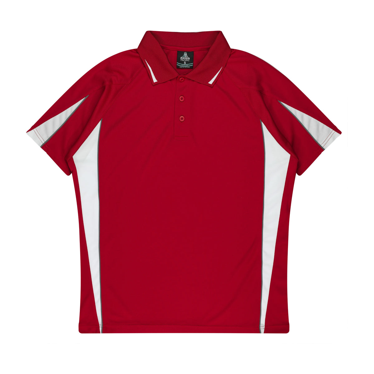 Aussie Pacific Eureka Kids Polo 3304 in Red/White