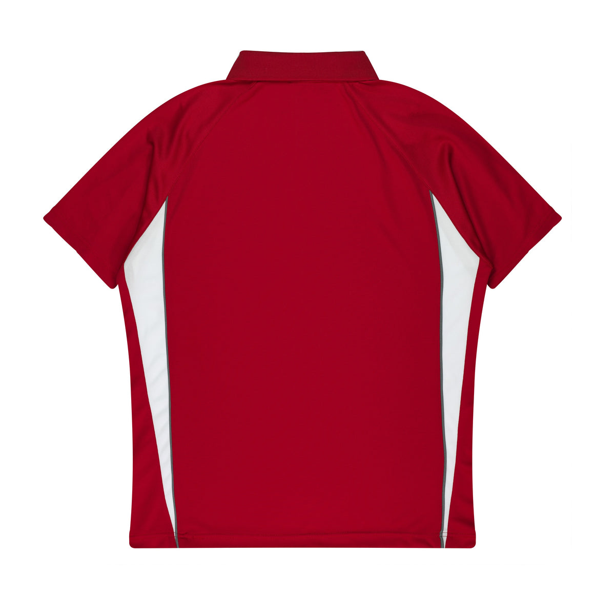 Aussie Pacific Eureka Kids Polo 3304 in Red/White, back view