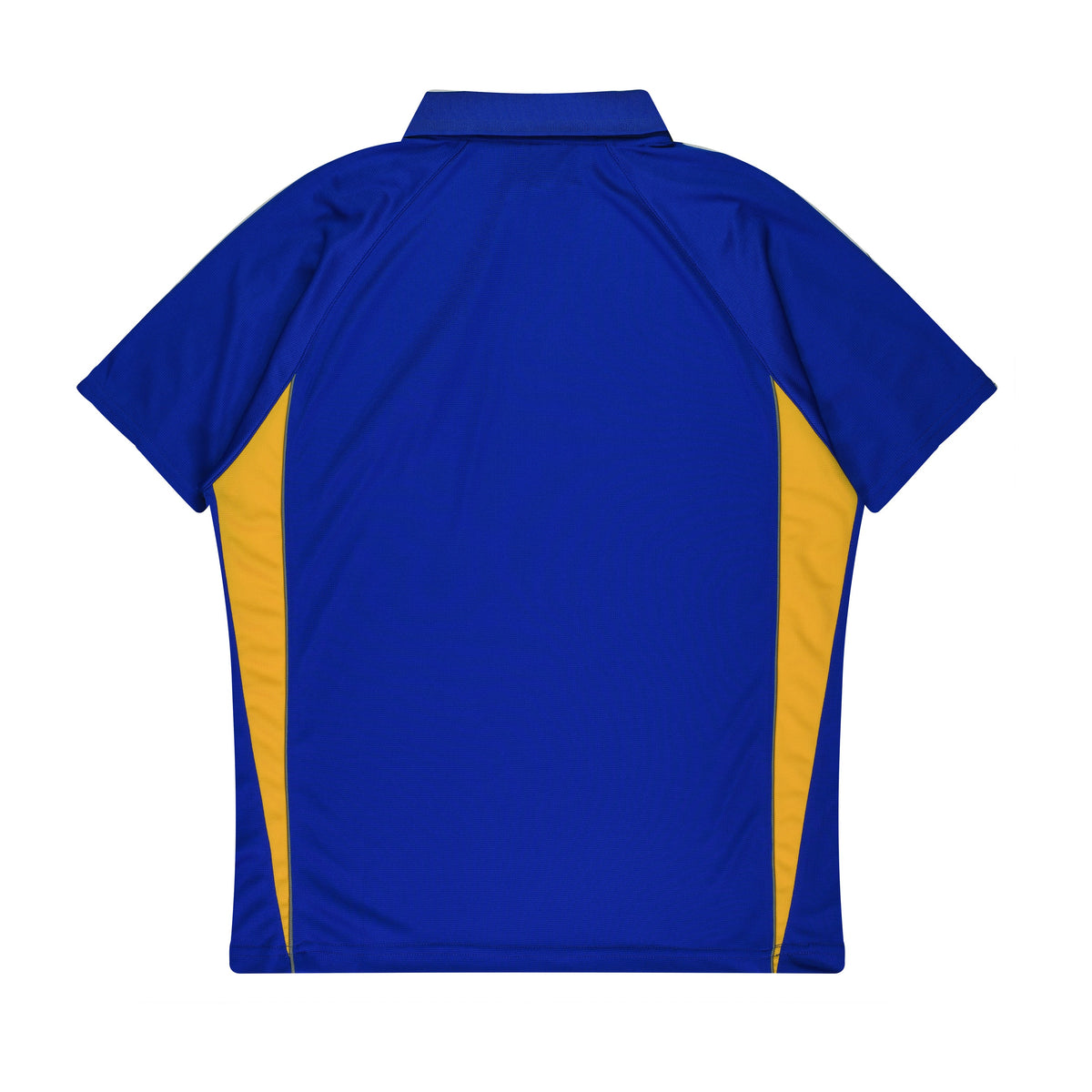 Aussie Pacific Eureka Kids Polo 3304 in Royal/Gold, back view