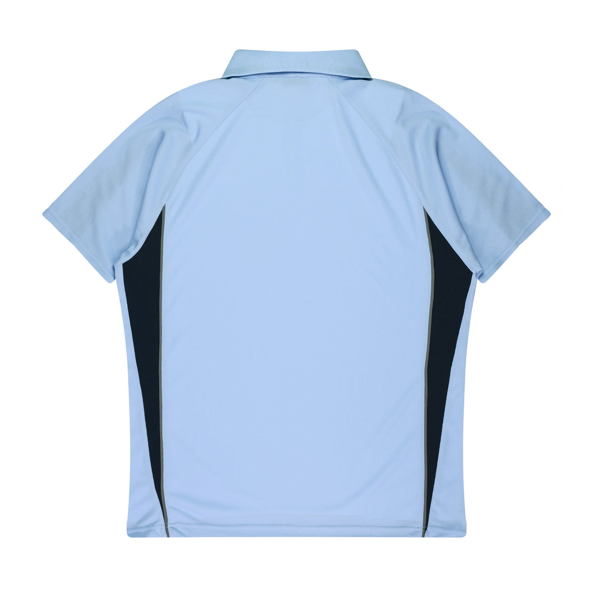 Aussie Pacific Eureka Kids Polo 3304 in Sky/Navy, back view