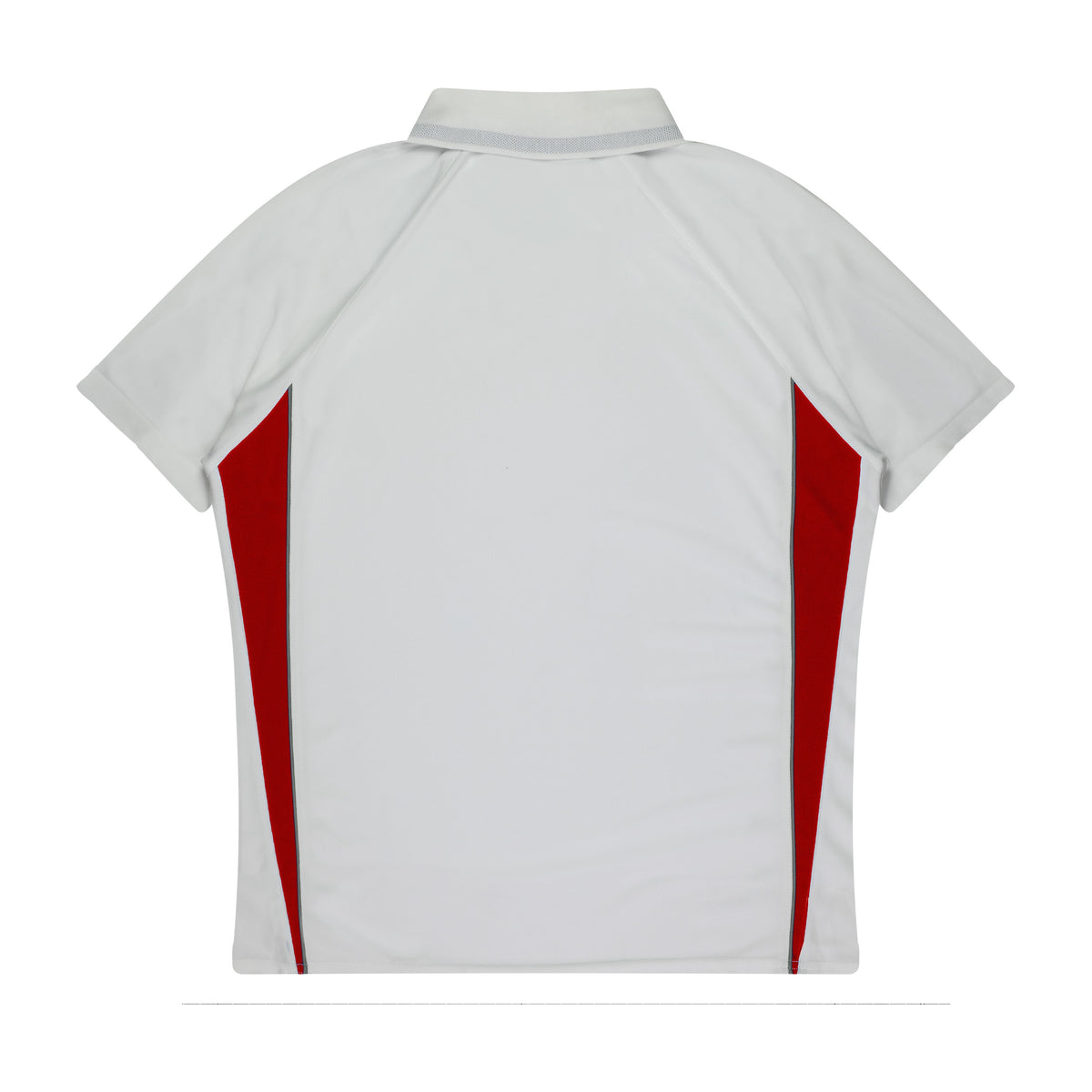 Aussie Pacific Eureka Kids Polo 3304 in White/Red, back view