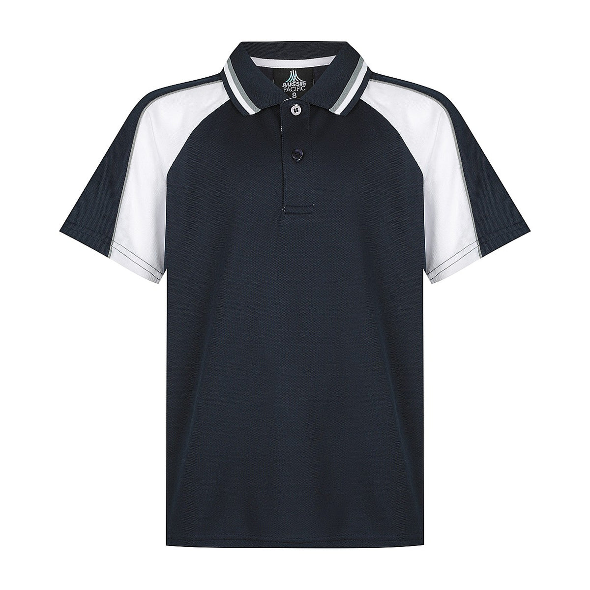 Aussie Pacific Panorama Kids Polo 3309 in Navy/White/Ashe