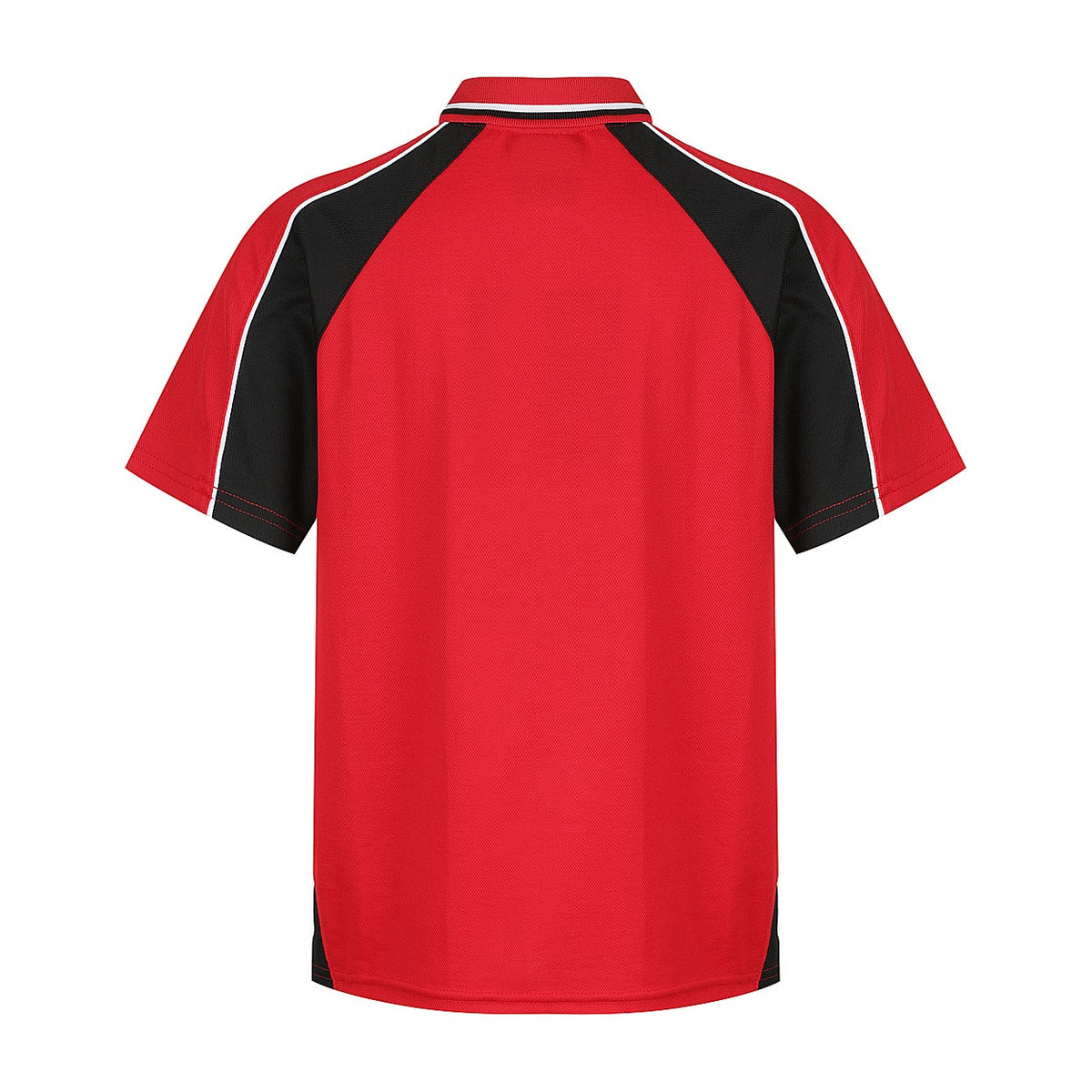 Aussie Pacific Panorama Kids Polo 3309 in Red/Black/White, back view