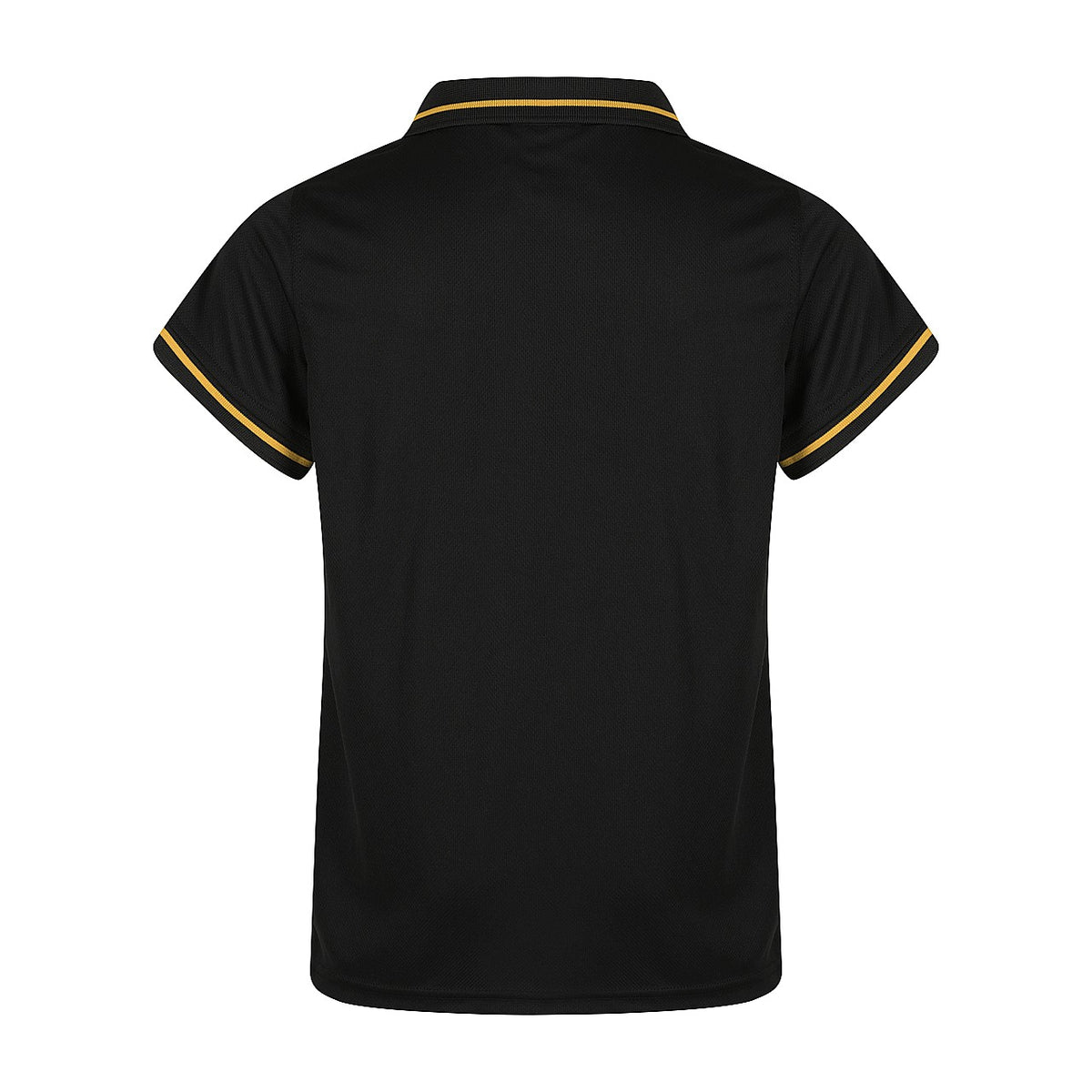 Aussie Pacific Cottesloe Kids Polo 3319 in Black/Gold, back view