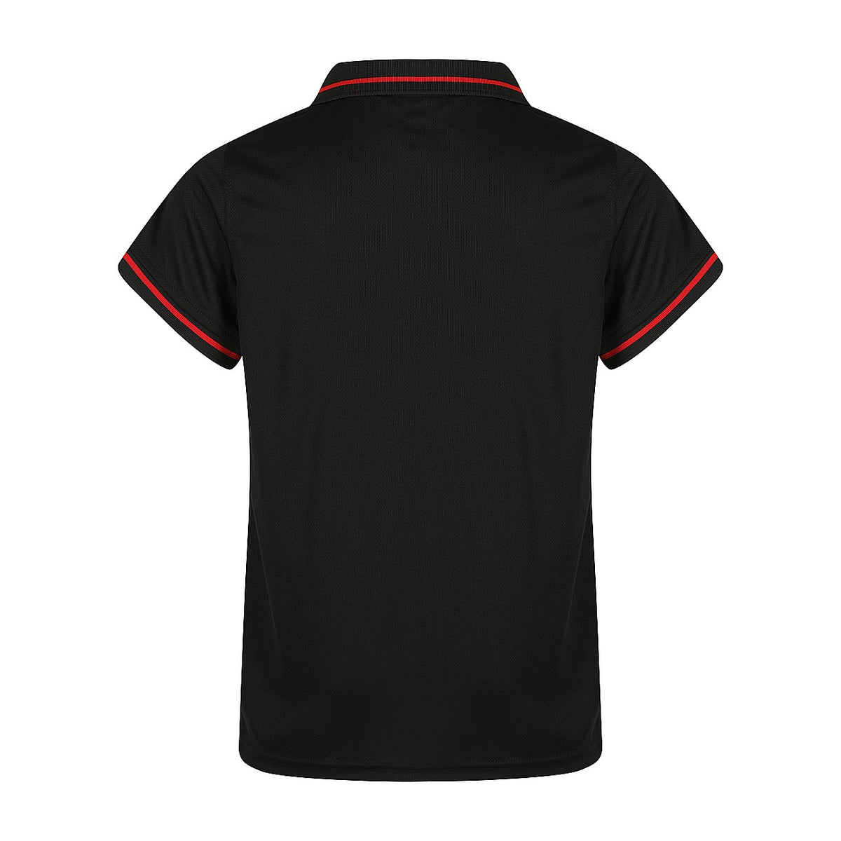 Aussie Pacific Cottesloe Kids Polo 3319 in Black/Red, back view