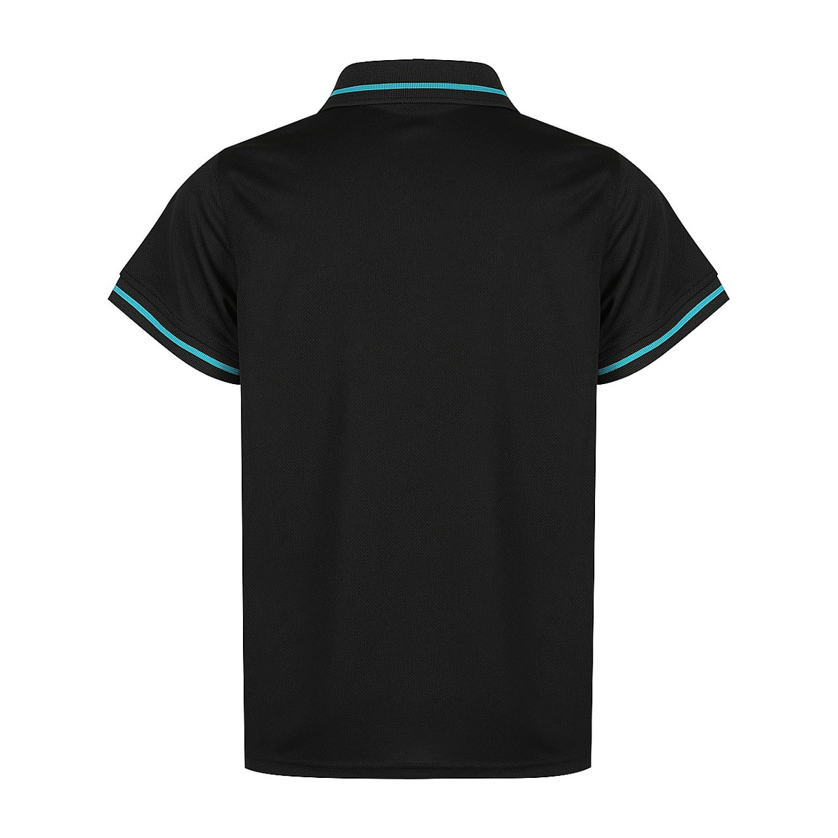 Aussie Pacific Cottesloe Kids Polo 3319 in Black/Teal, back view