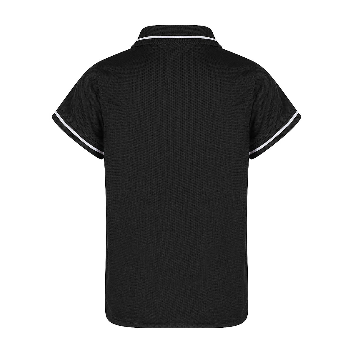 Aussie Pacific Cottesloe Kids Polo 3319 in Black/White, back view