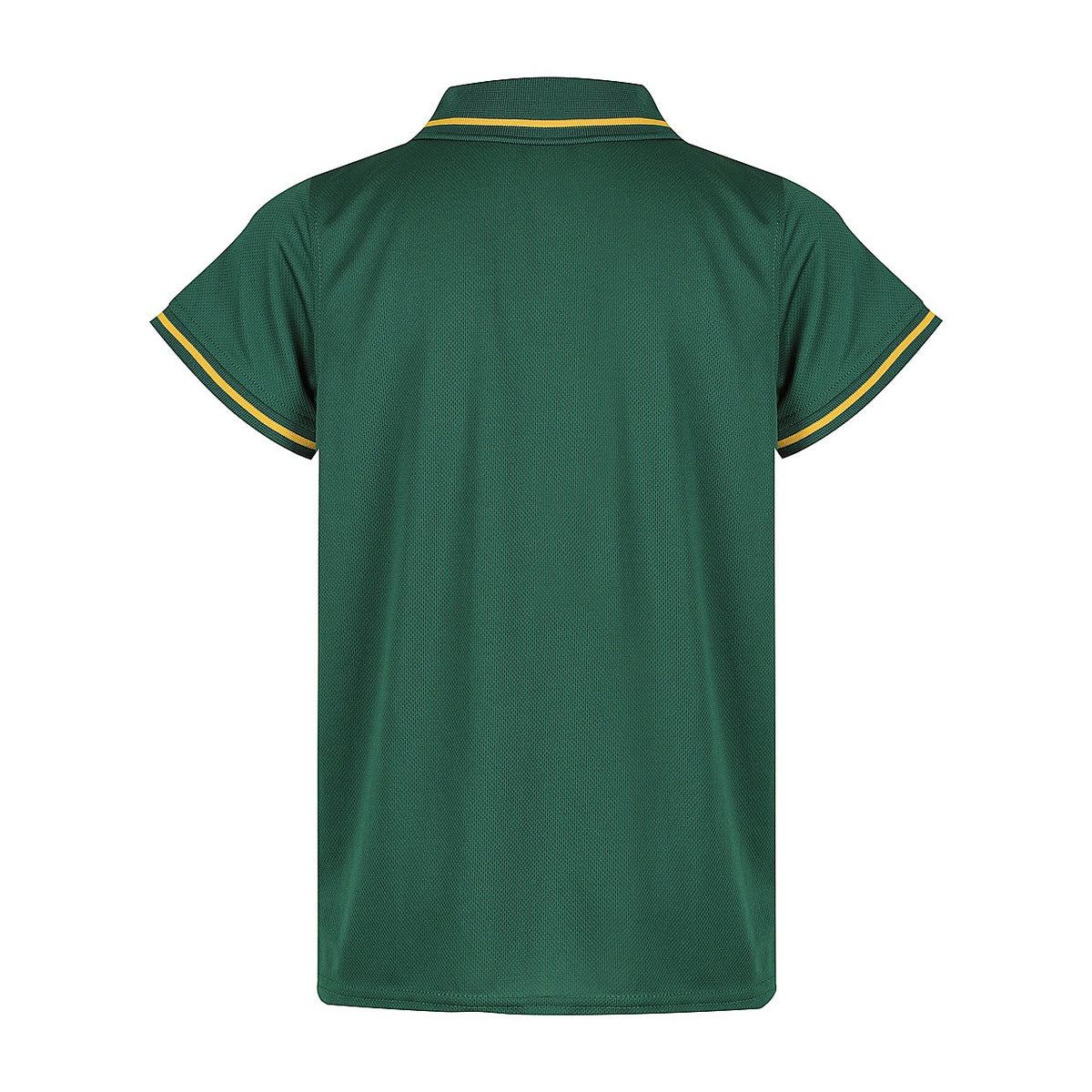 Aussie Pacific Cottesloe Kids Polo 3319 in Bottle/Gold, back view