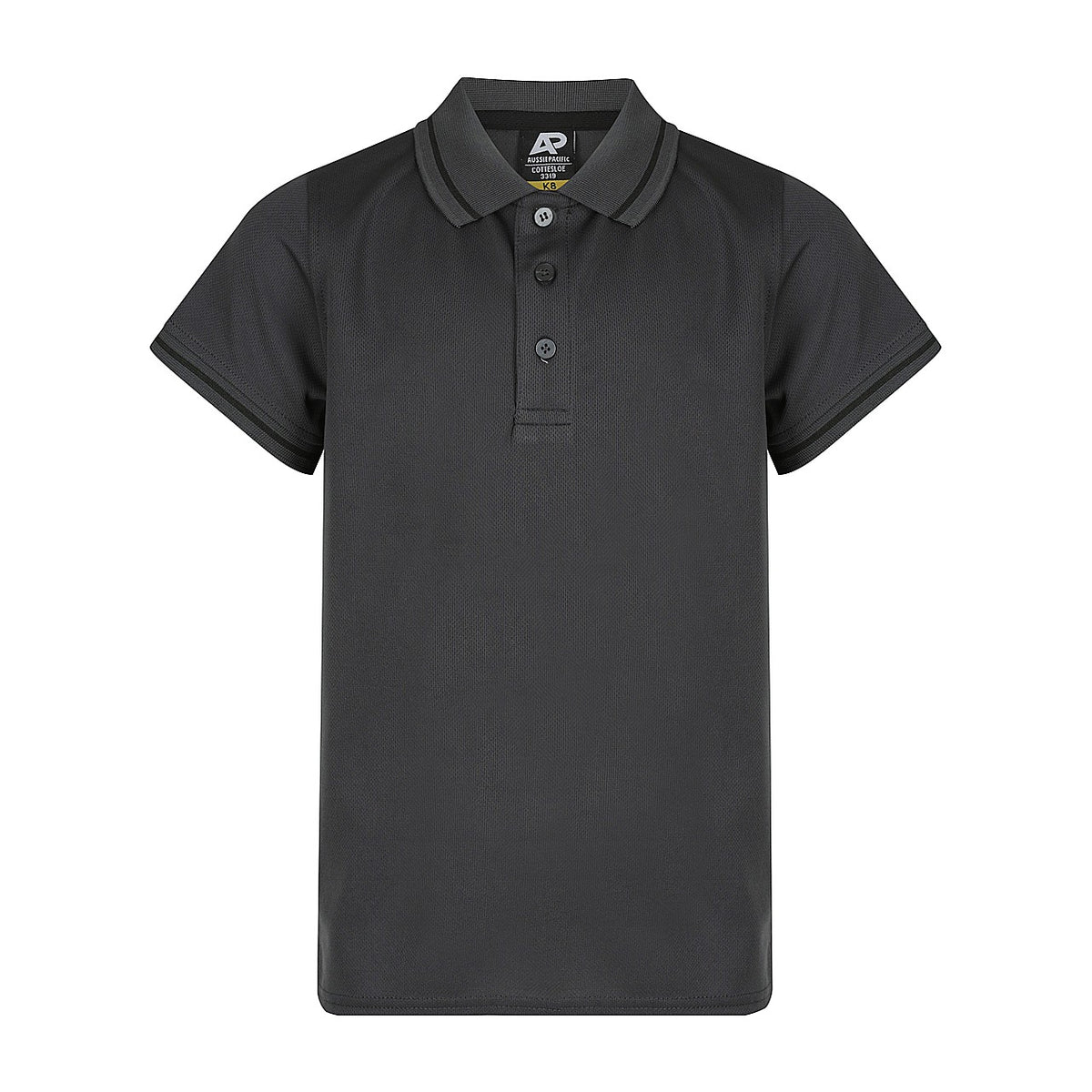 Aussie Pacific Cottesloe Kids Polo 3319 in Slate/Black