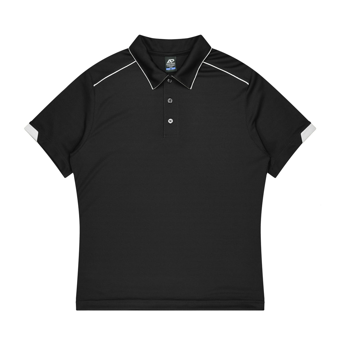 Aussie Pacific Currumbin Kids Polo 3320 in Black/White