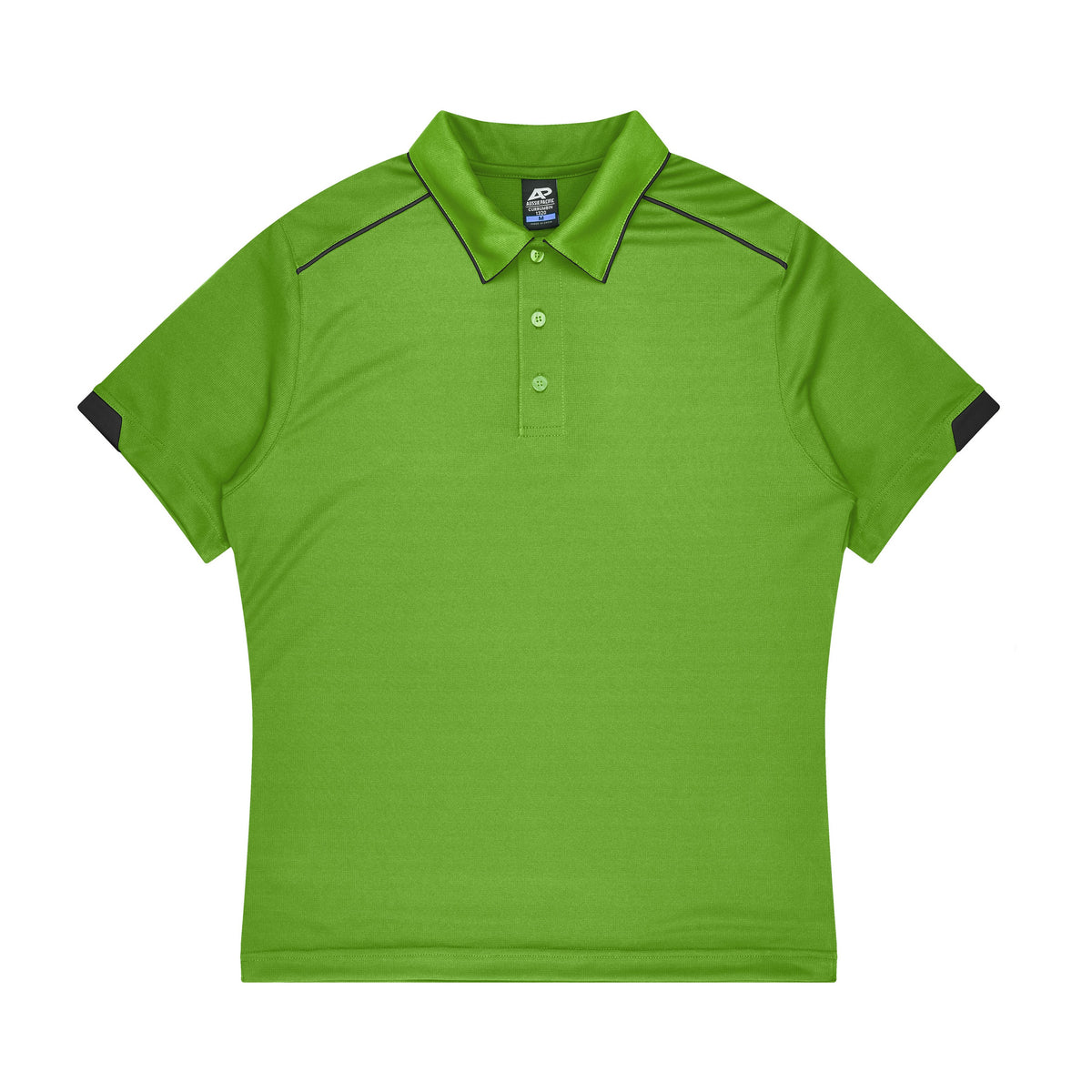 Aussie Pacific Currumbin Kids Polo 3320 in Kawa Green/Black