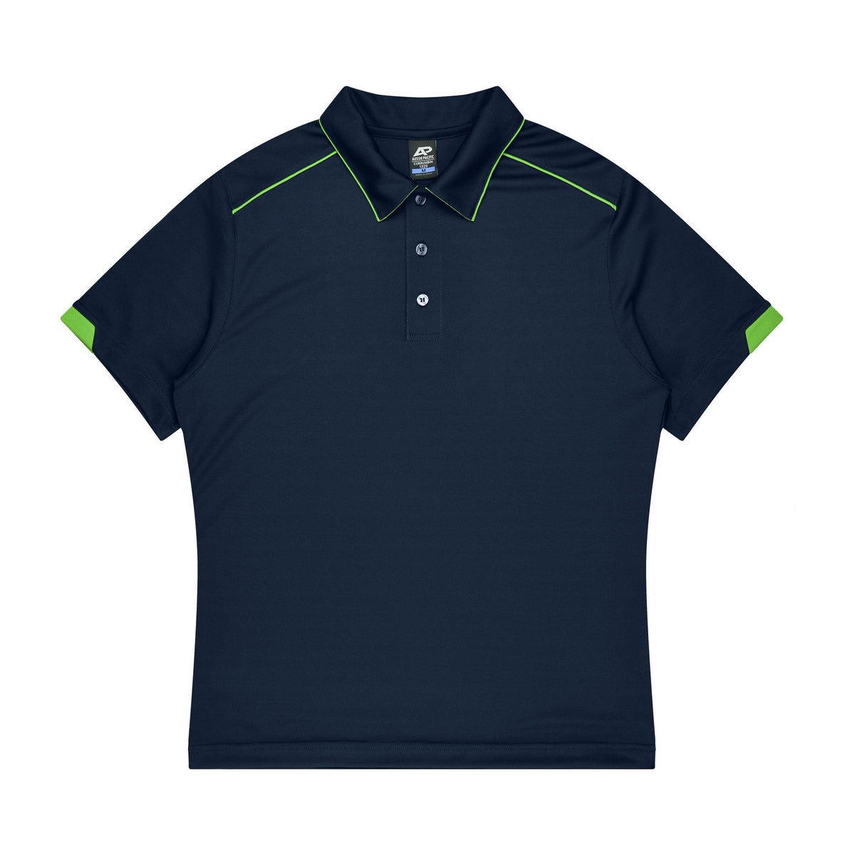 Aussie Pacific Currumbin Kids Polo 3320 in Navy/Kawa Green