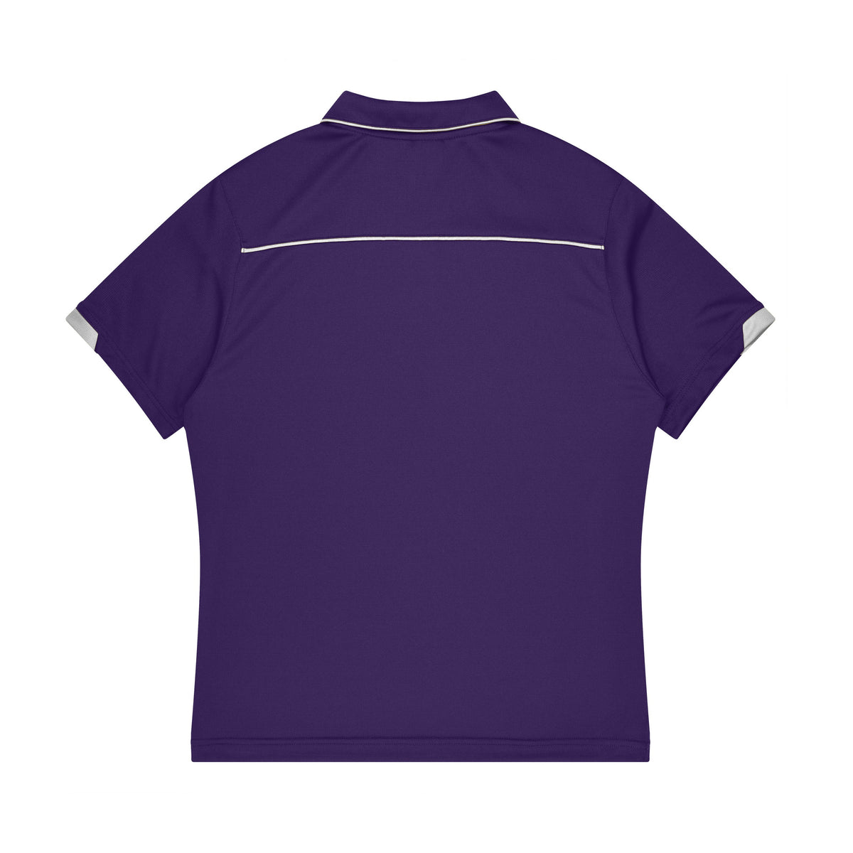 Aussie Pacific Currumbin Kids Polo 3320 in Purple/White, back view