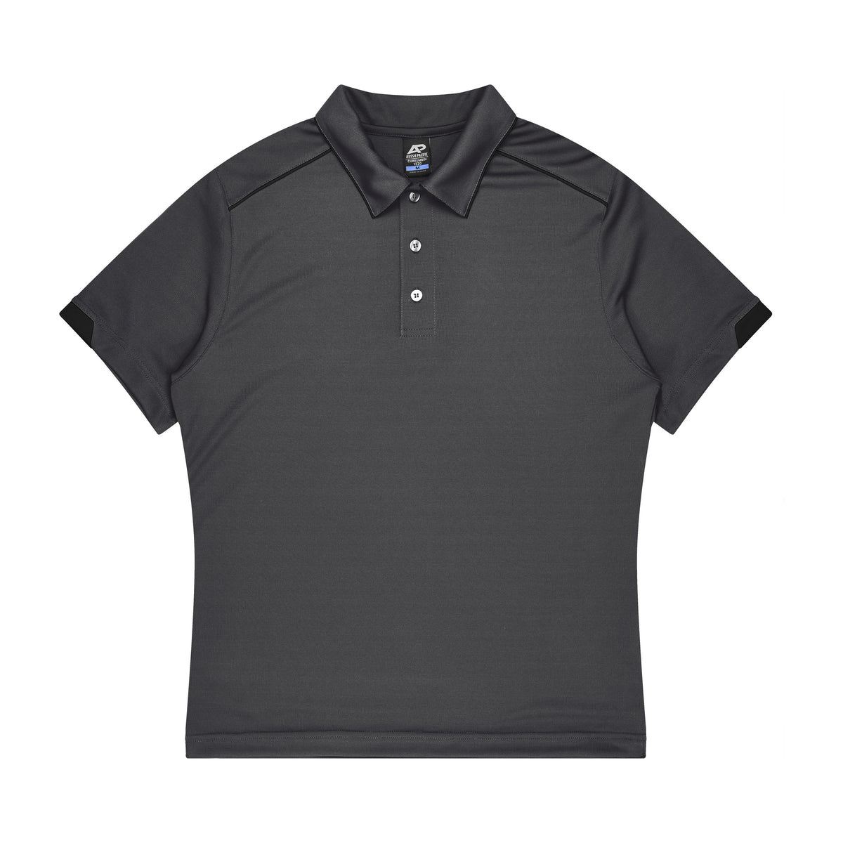 Aussie Pacific Currumbin Kids Polo 3320 in Slate/Black