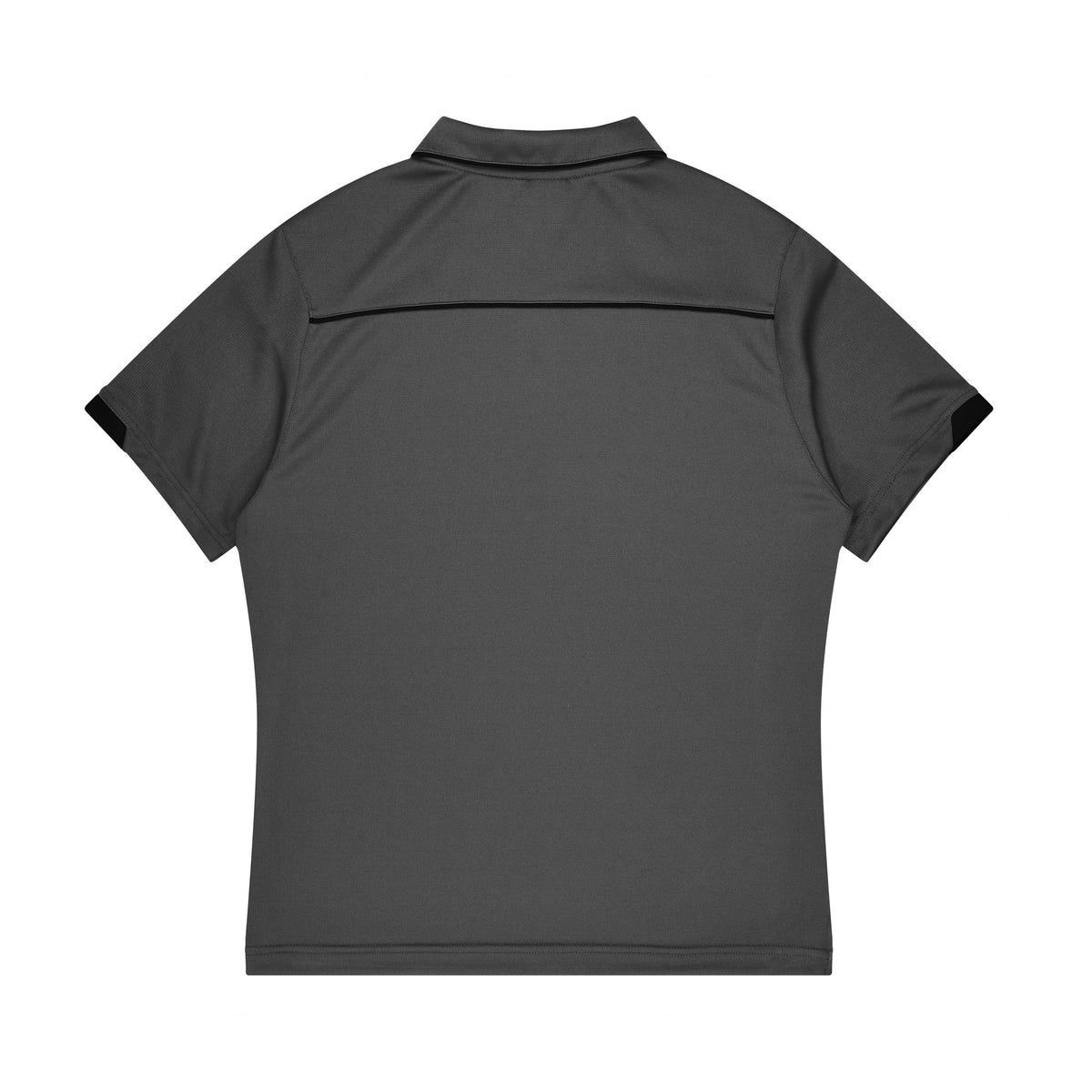 Aussie Pacific Currumbin Kids Polo 3320 in Slate/Black, back view