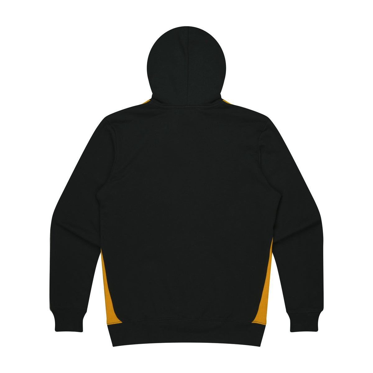 Aussie Pacific Paterson Kids Hoodie 3506 in Black/Gold, back view