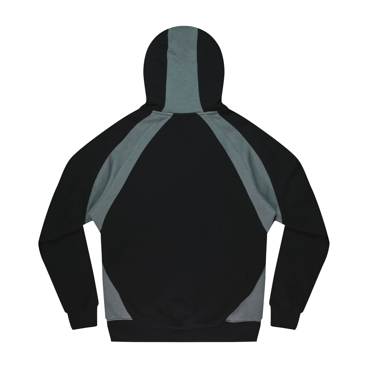 Aussie Pacific Huxley Kids Hoodie 3509 in Black/Ashe/White, back view