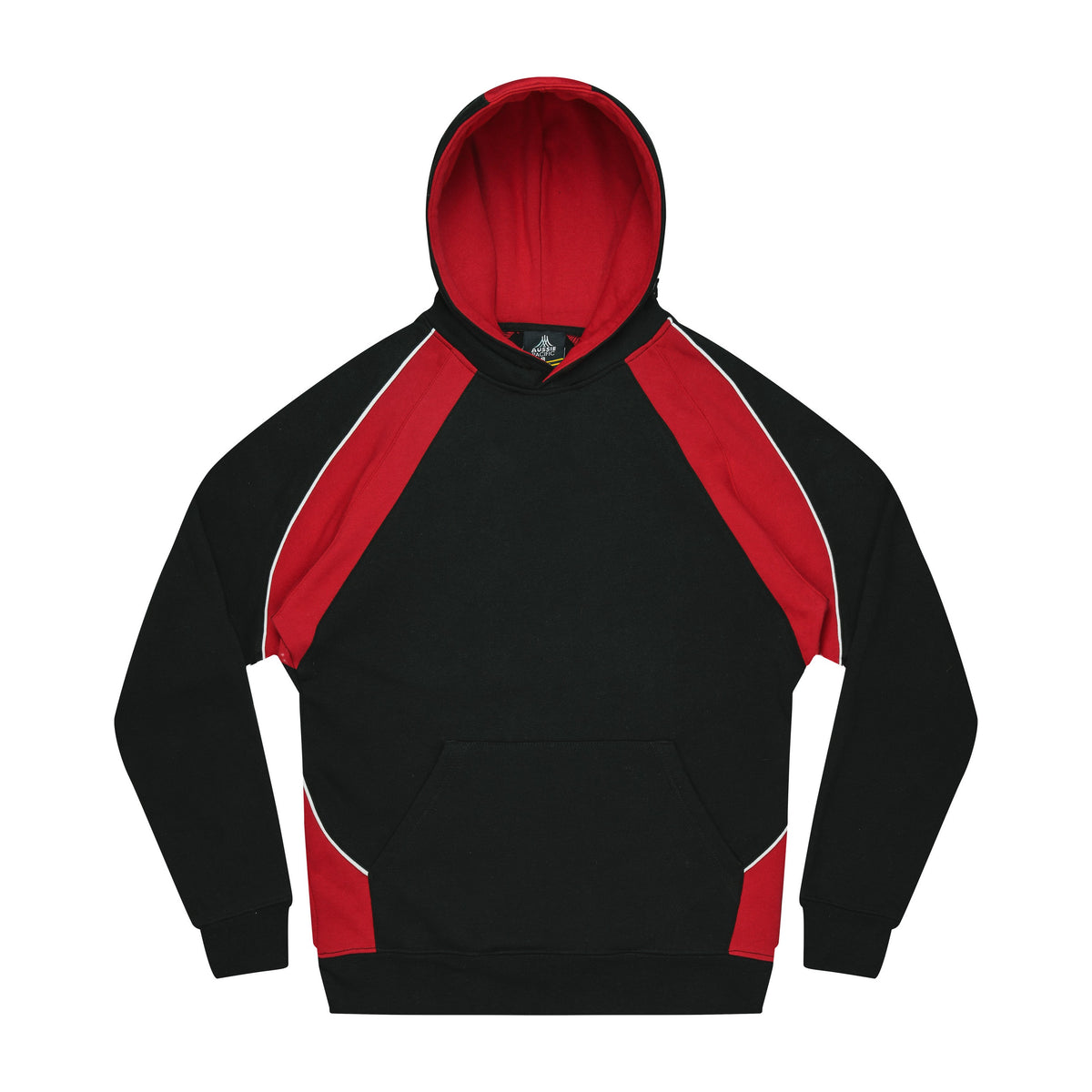 Aussie Pacific Huxley Kids Hoodie 3509 in Black/Red/White
