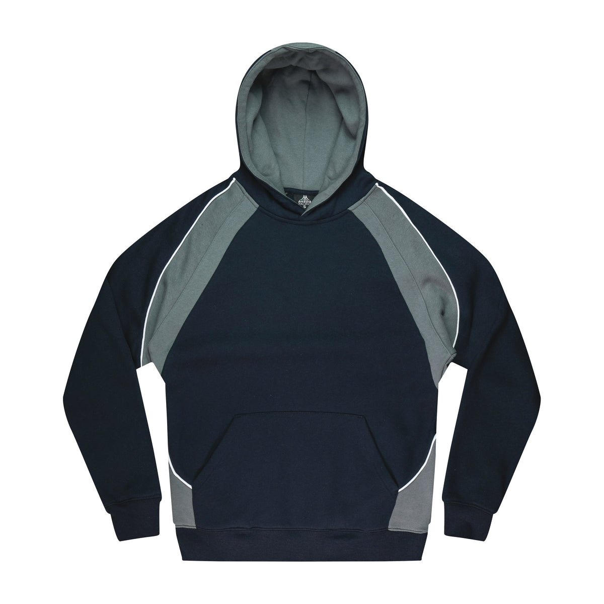 Aussie Pacific Huxley Kids Hoodie 3509 in Navy/Ashe/White