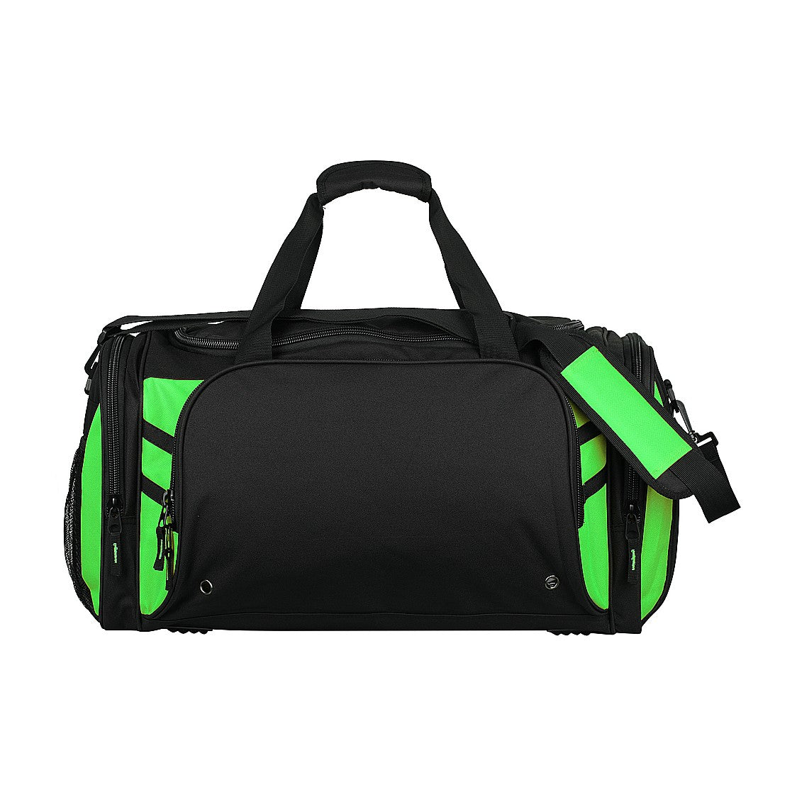 Aussie Pacific Tasman Sports Bag 4001 in Black/Neon Green