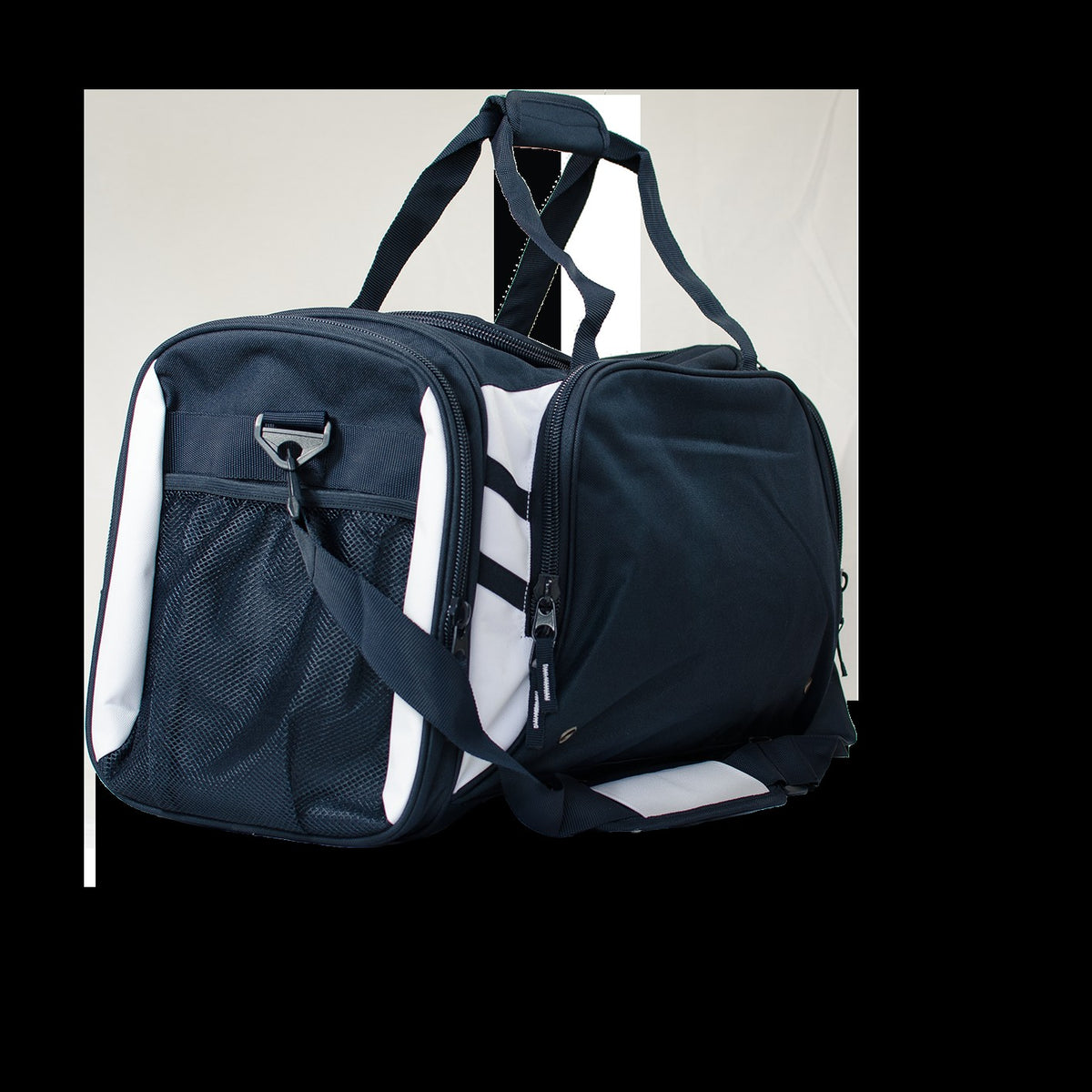 Aussie Pacific Tasman Sports Bag 4001 in Navy/White, back view