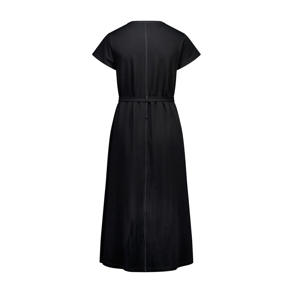 Biz Grace Womens T-Shirt Midi Dress BBS2605L in Black, view 2