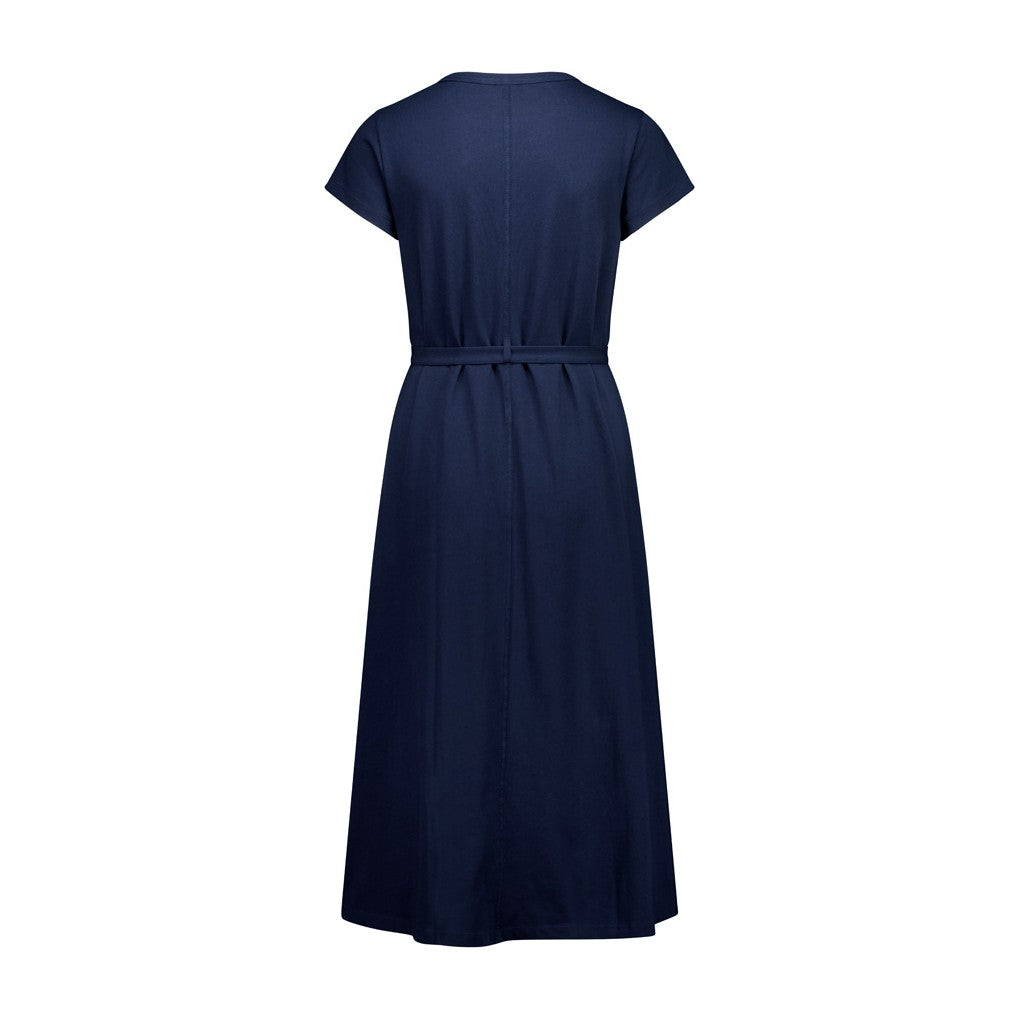 Biz Grace Womens T-Shirt Midi Dress BBS2605L in Navy, view 3