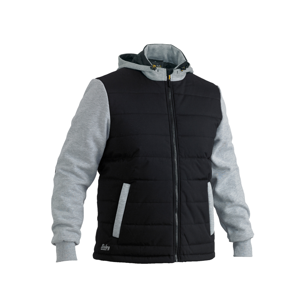 Bisley Flx & Move Contrast Puffer Fleece Hooded Jacket BJ6944