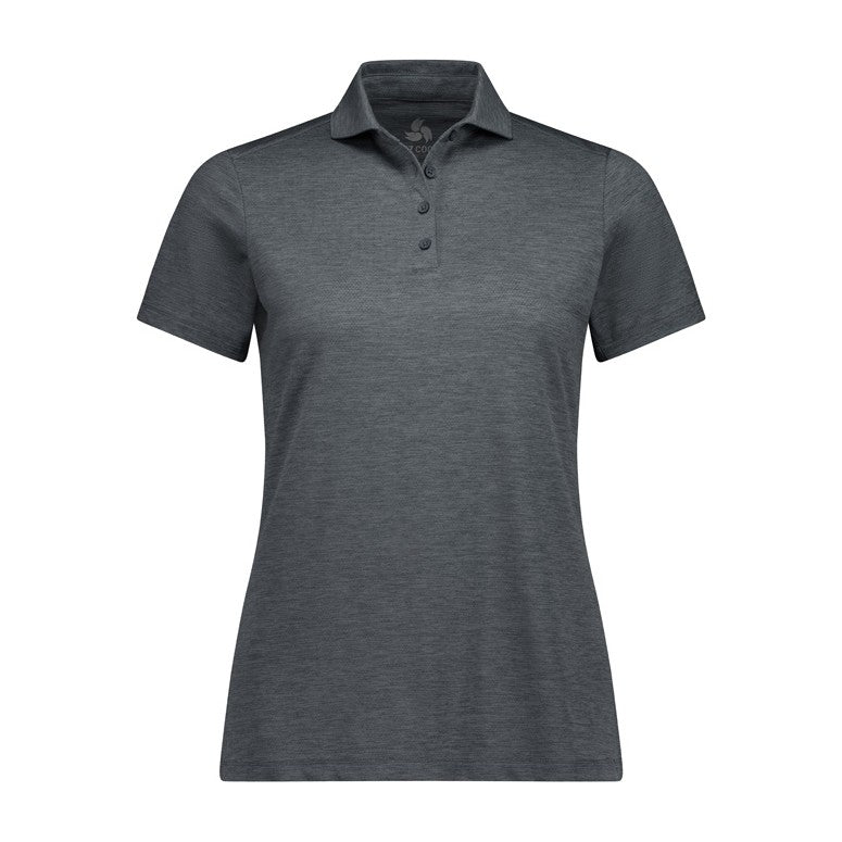 Biz Phoenix Womens Short Sleeve Polo BP2610LS in Charcoal Marle