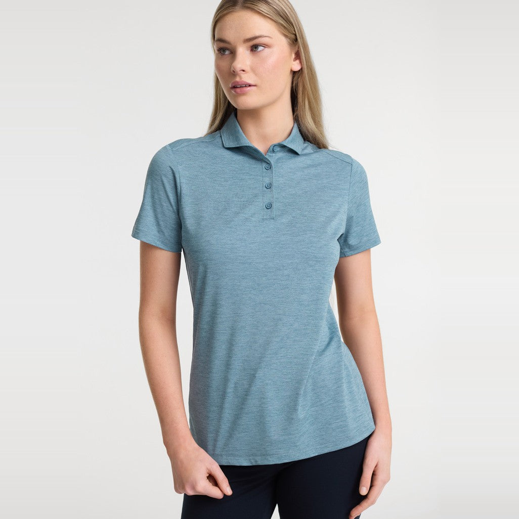 Biz Phoenix Womens Short Sleeve Polo BP2610LS, worn by model
