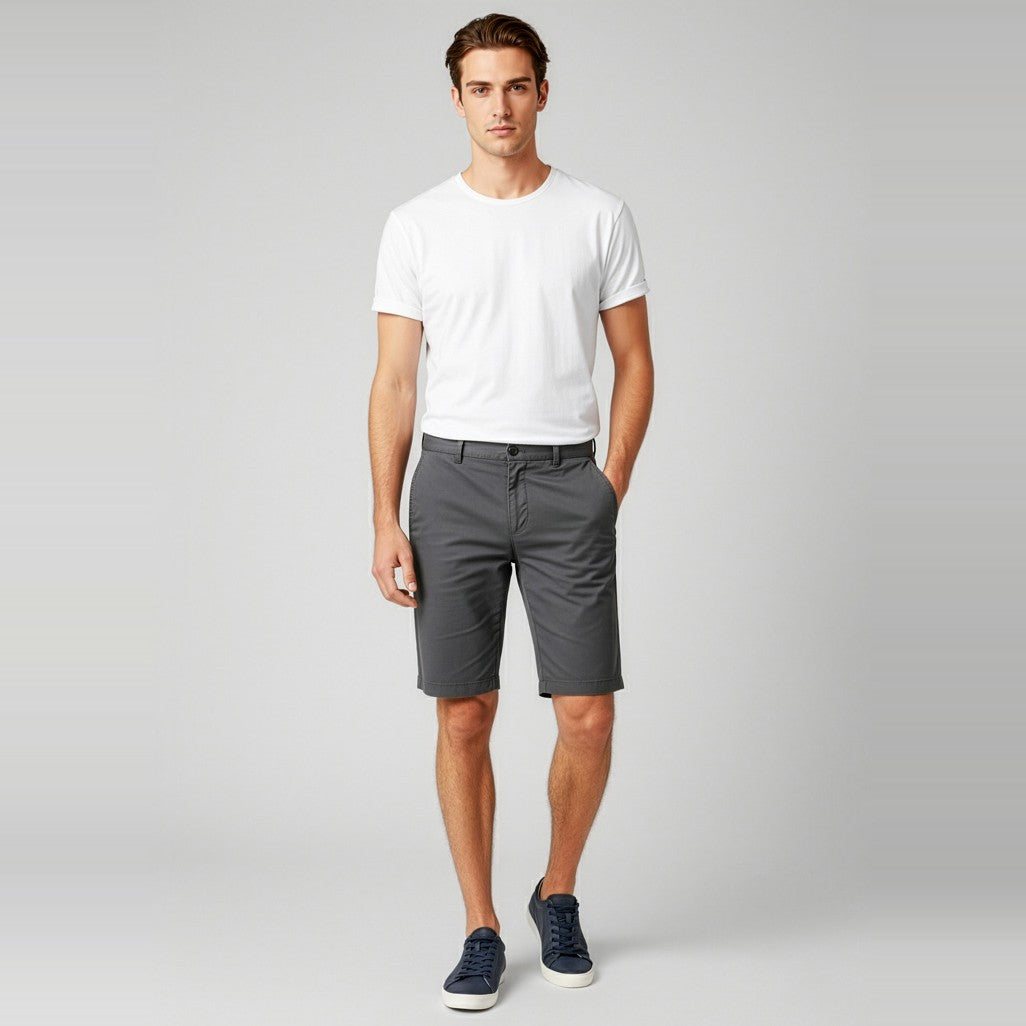 Biz Lawson Mens Short BS021M in Grey, worn by model