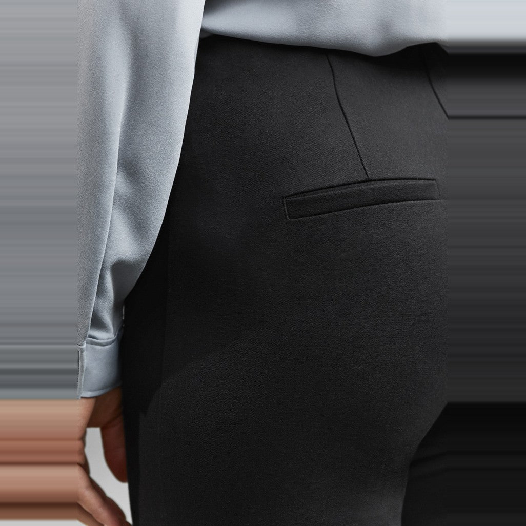 Biz Bella Womens Pant BS125L in Black, worn by model, view 3