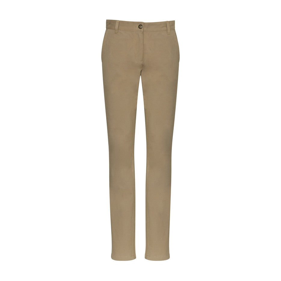 Biz Lawson Womens Chino Pant BS724L in Dark Stone