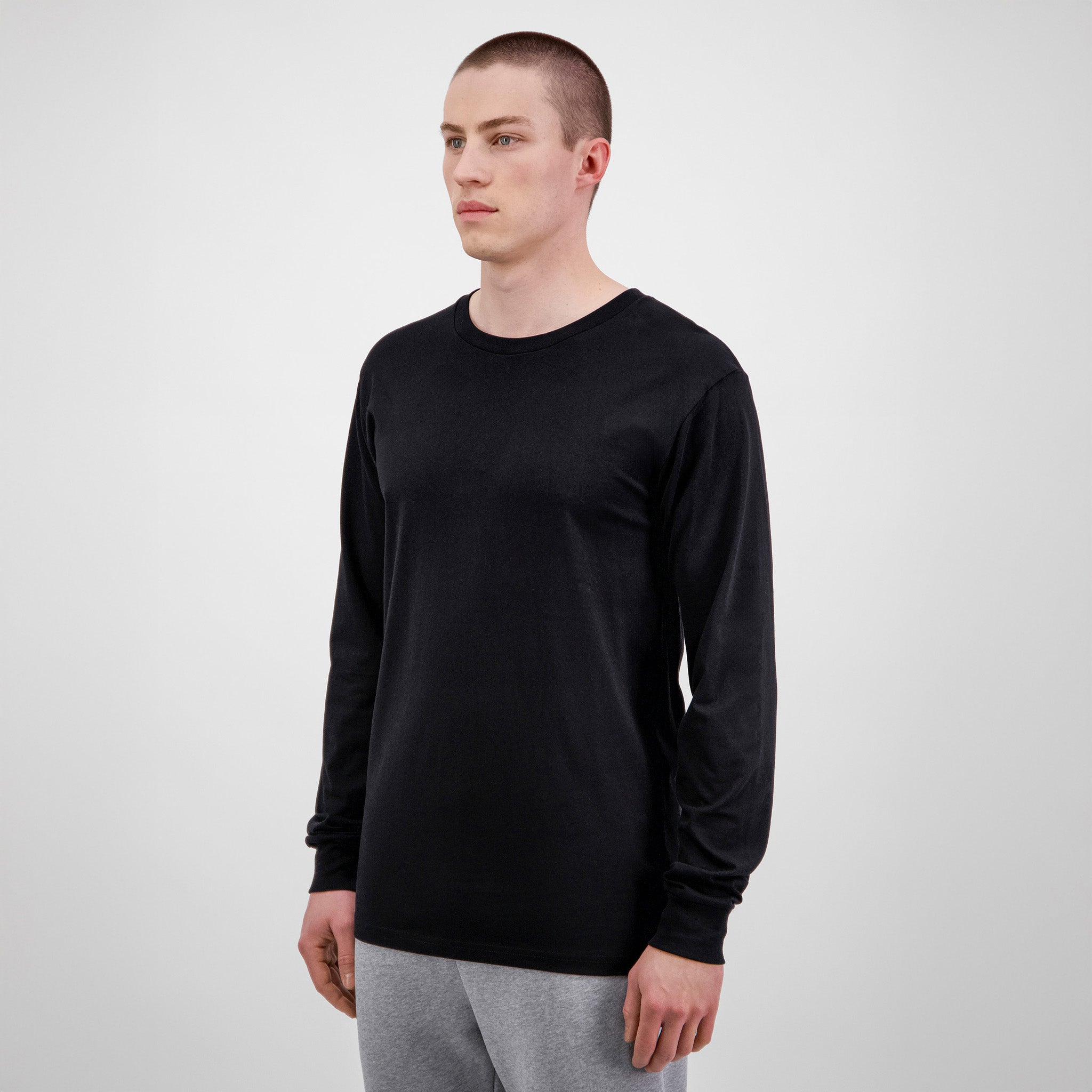 GOODMATES Mens Basis Long Sleeve Tee X1002M