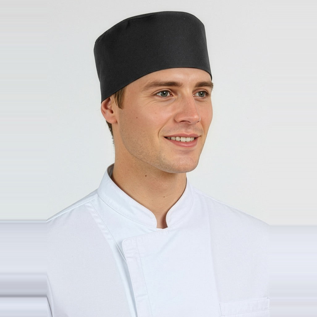 Biz Mesh Flat Top Hat CH333, worn by model