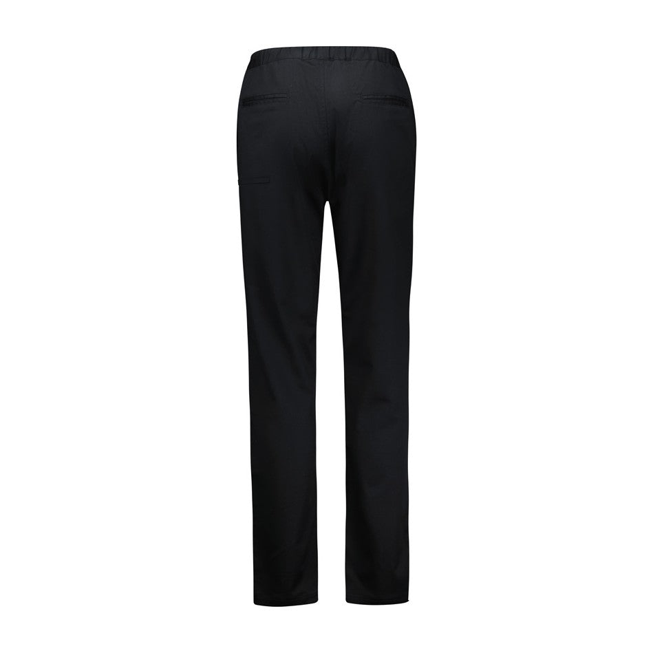 Biz Saffron Womens Chef Flex Pant CH432L in Black, view 2
