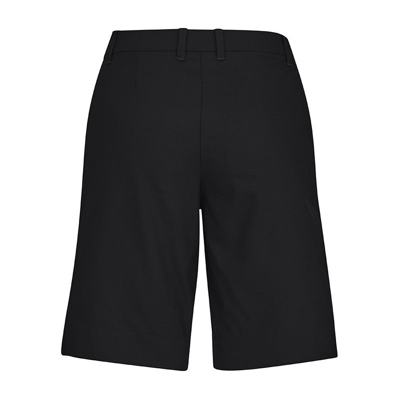 Biz Comfort Waist Womens Cargo Short CL957LS in Black, view 2