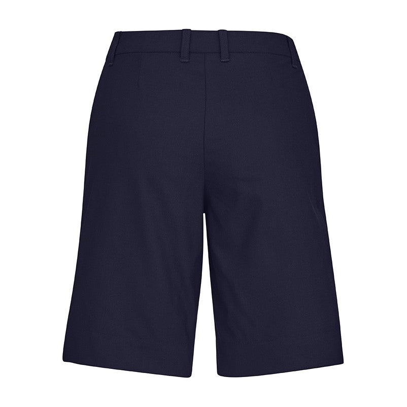 Biz Comfort Waist Womens Cargo Short CL957LS in Navy, view 2