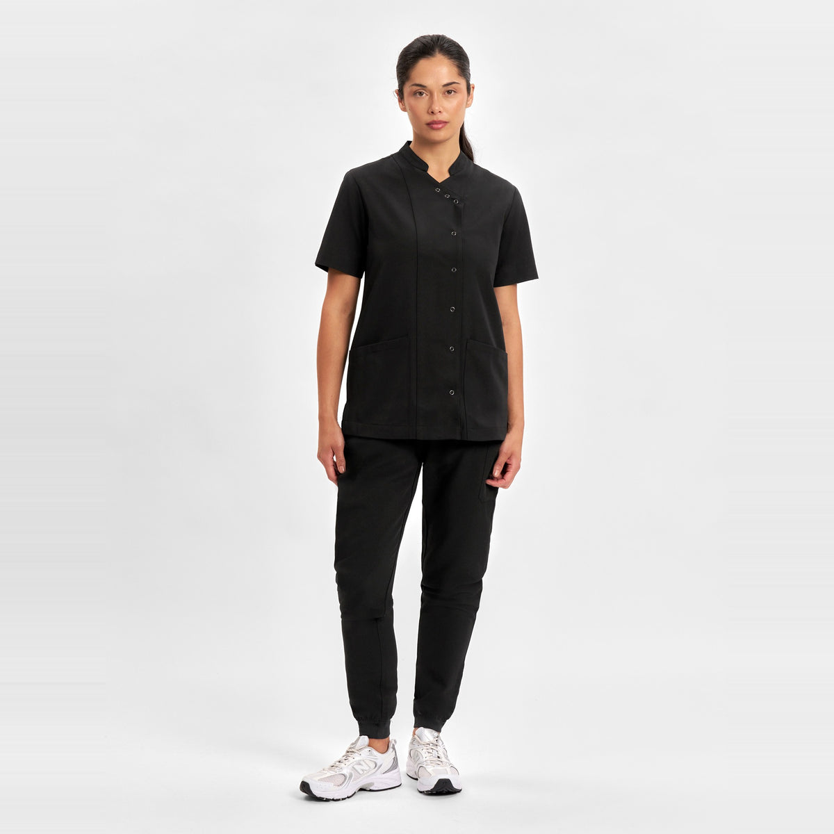 Inaura Essence Womens Jacket CPT451LS in Black, worn by model, view 2