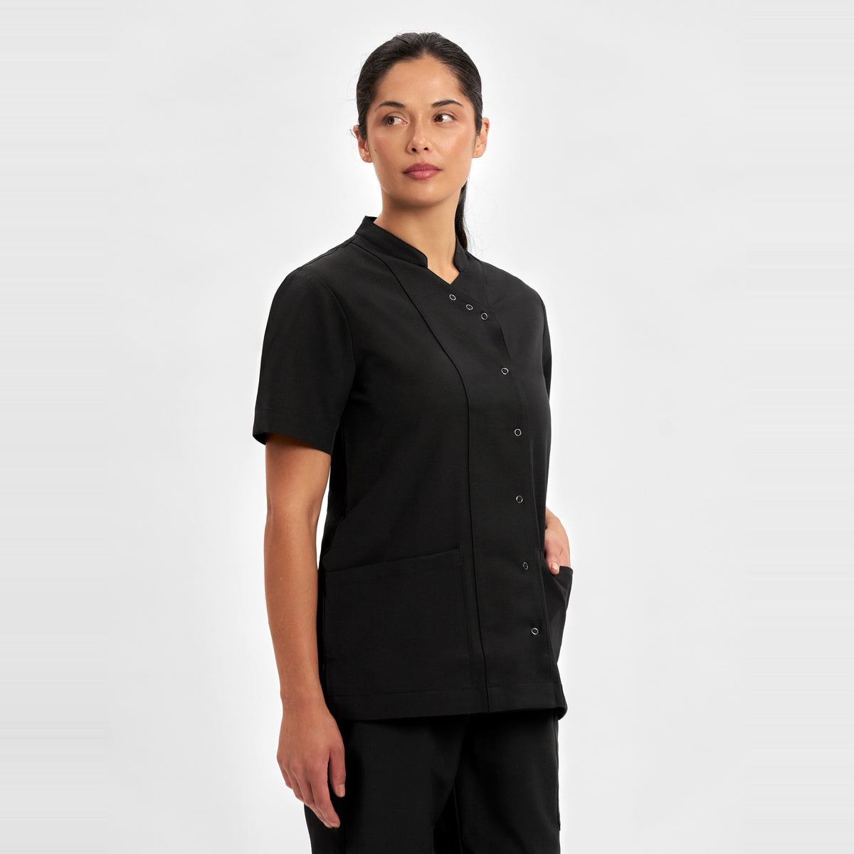 Inaura Essence Womens Jacket CPT451LS in Black, worn by model, view 3
