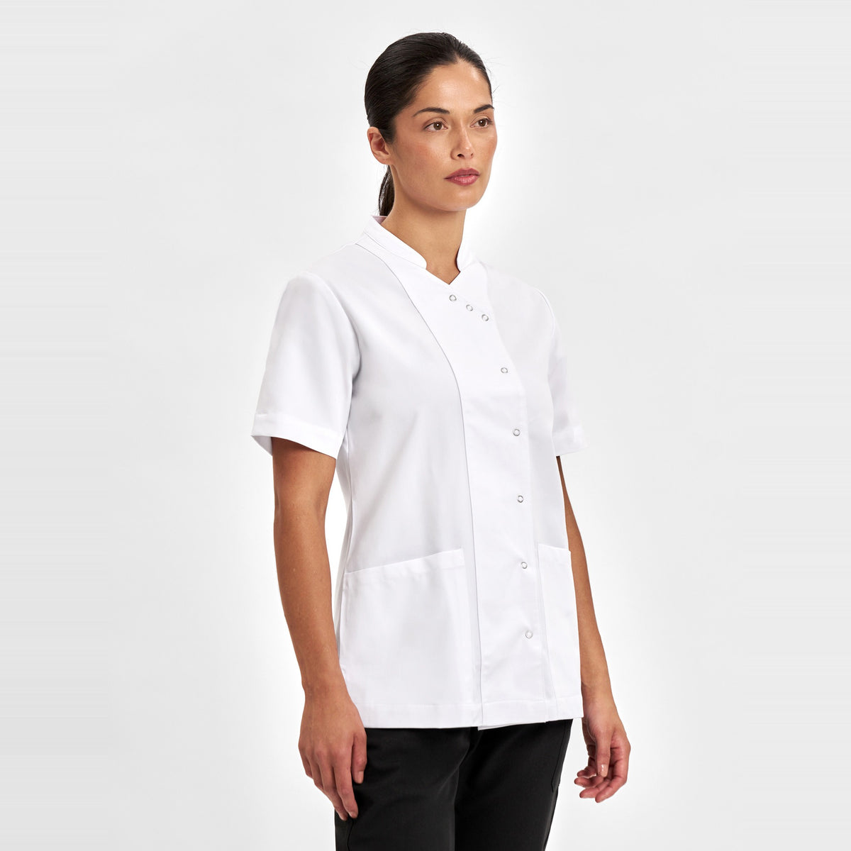 Inaura Essence Womens Jacket CPT451LS in White, worn by model, view 3
